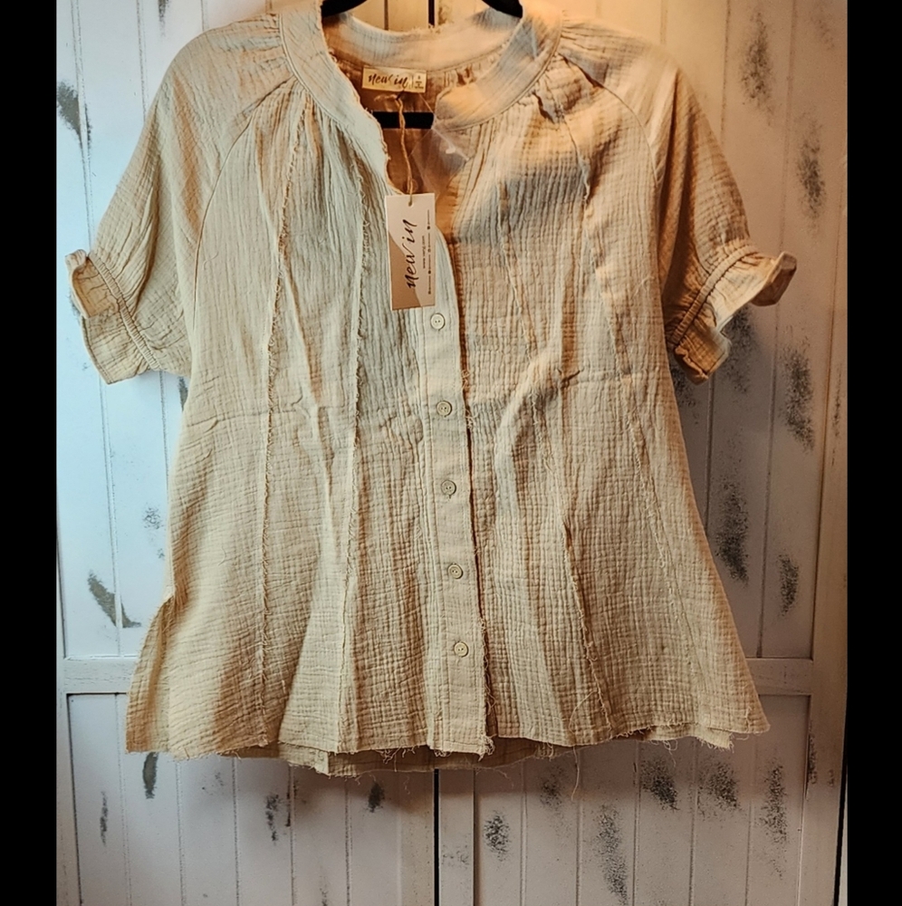 New In by Very J Neutral Beige Top